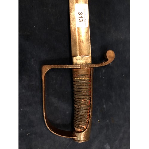 313 - A vintage sword with makers mark ' C. Putsch & Son'.