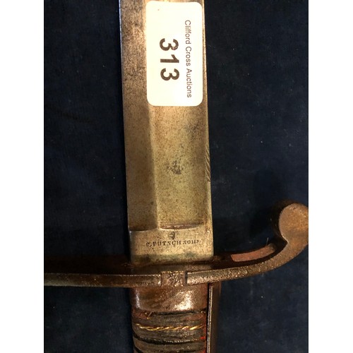 313 - A vintage sword with makers mark ' C. Putsch & Son'.