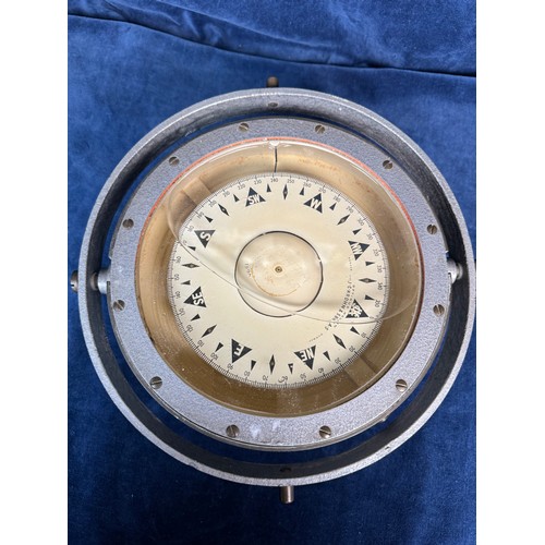 81 - A ships compass by  J.C. Krohn & Sons