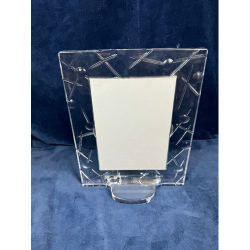 108 - A glass Royal Doulton photograph frame