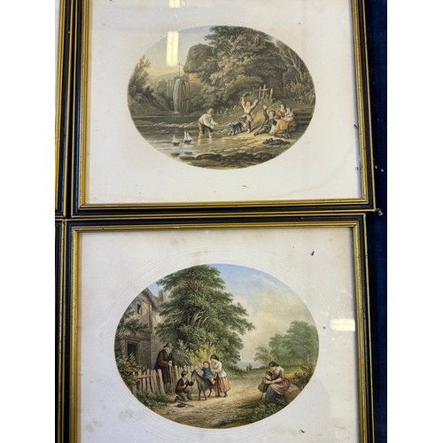 56 - Five framed coloured prints by Le Blond & Co, London L.A. Elliot & Co Boston U.S. marked 'No. 79 The... 