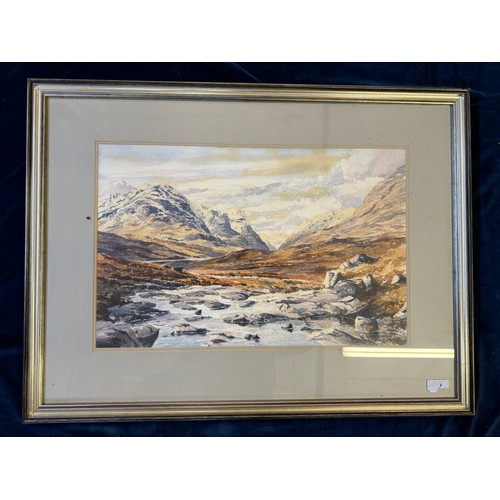 48 - A framed watercolour by Richard Alred of 