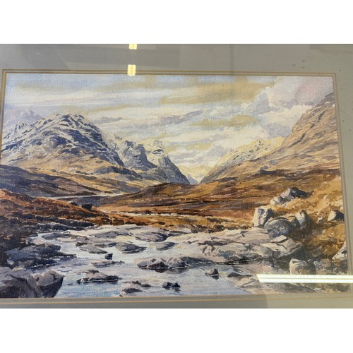 48 - A framed watercolour by Richard Alred of 