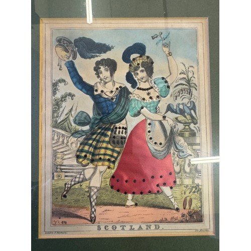 58 - Four framed coloured prints by London, J. Fairburn entitled 'England, Ireland, Wales and Scotland'.