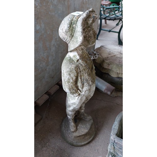 29 - CONCRETE GARDEN ORNAMENT - BOY WITH HANDS IN POCKET