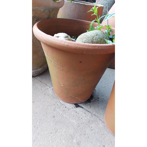 98 - 3 TERRACOTTA POTS