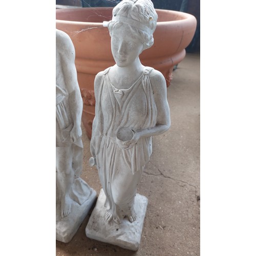 119 - PLASTIC PAIR OF ROMAN FIGURES