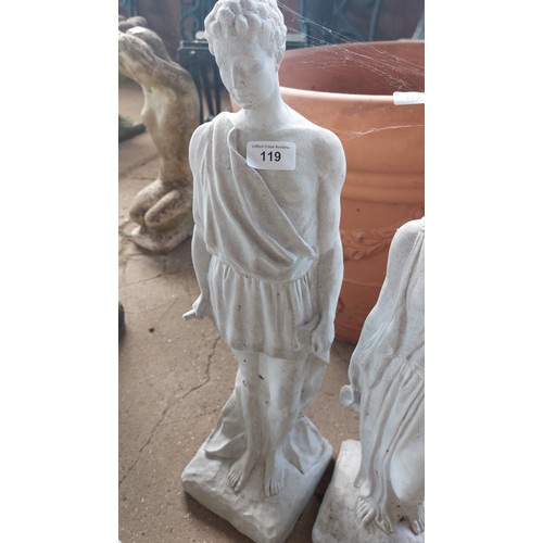 119 - PLASTIC PAIR OF ROMAN FIGURES