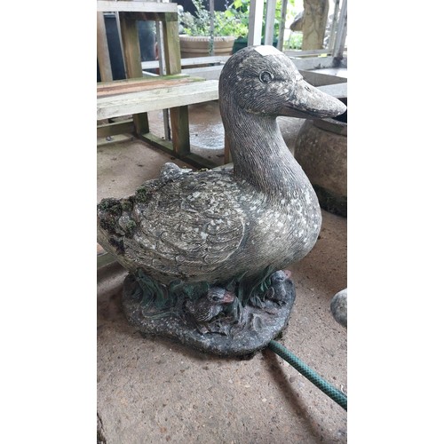 176 - CONCRETE GARDEN ORNAMENT - DUCK A/F