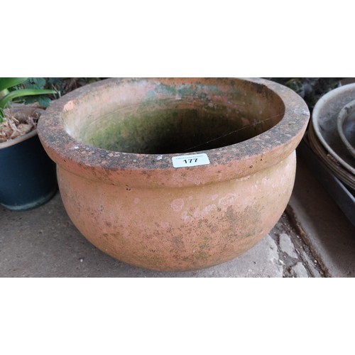 177 - 2 TERRACOTTA POTS