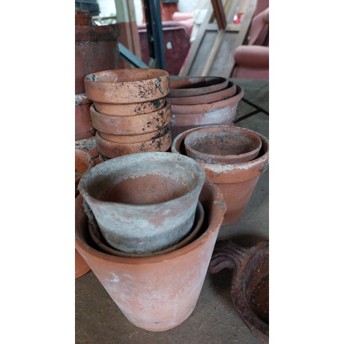 240 - QUANTITY OF TERRACOTTA PLANT POTS