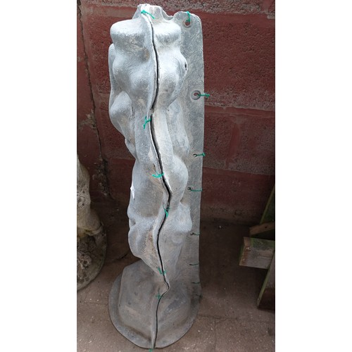 25 - OLD FIBRE GLASS GARDEN FIGURE MOULD