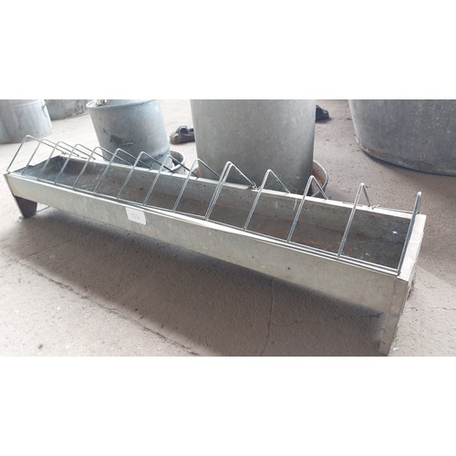 54 - 3 GALVANISED CHICKEN FEEDER