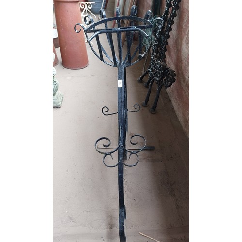 76 - METAL PENNY FARTHING FLOWER POT HOLDER