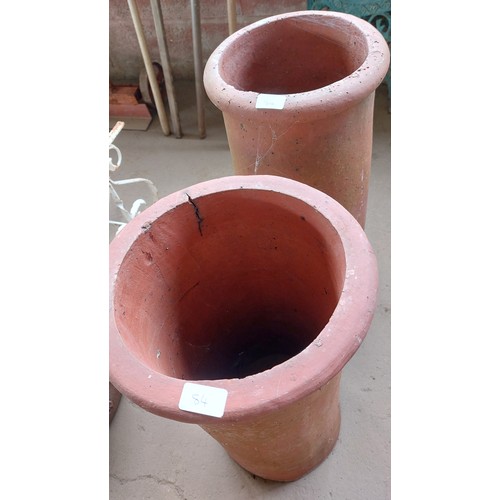 84 - 3 VARIOUS SIZED CHIMNEY POTS