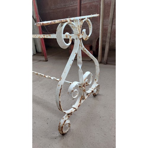 89 - WROUGHT IRON TABLE FRAME