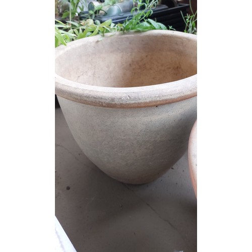 100 - 3 GLAZED  POTS