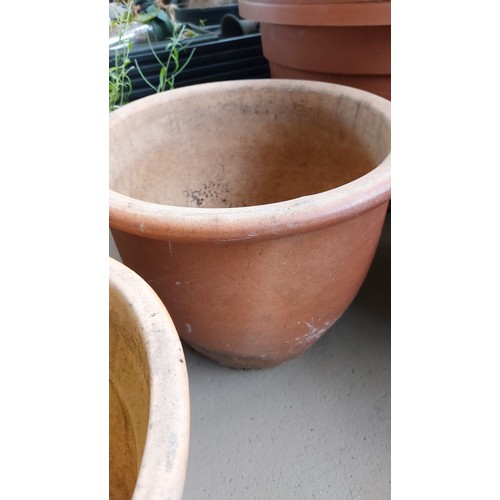 100 - 3 GLAZED  POTS