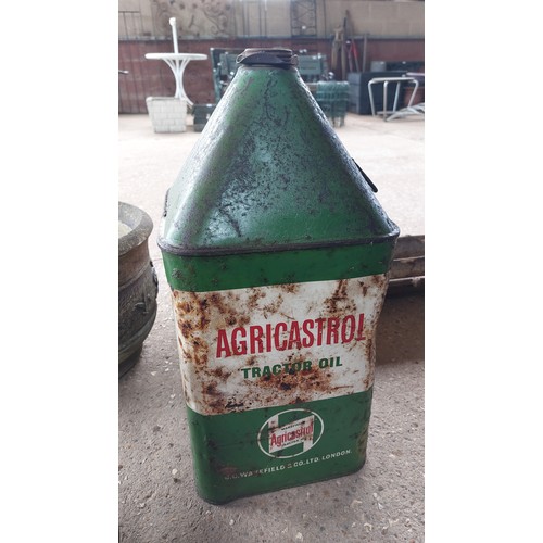 186 - VINTAGE GREEN CASTROL CAN