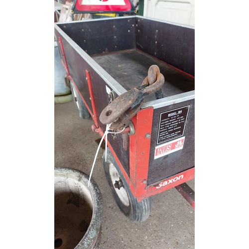 189 - SAXON GARDEN TRAILER WITH TOWING BAR