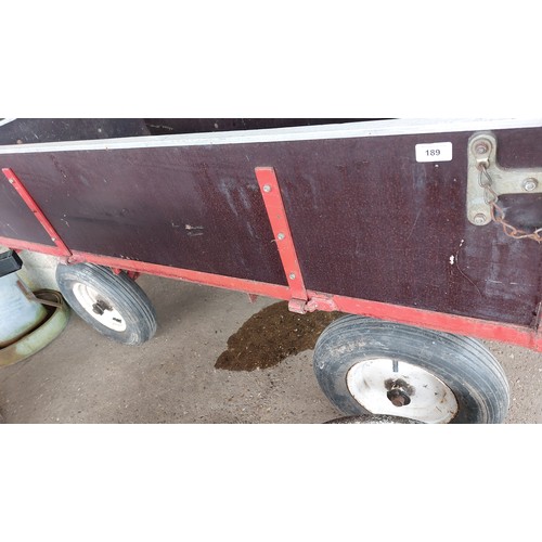 189 - SAXON GARDEN TRAILER WITH TOWING BAR