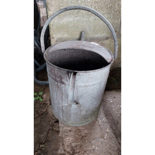 196 - GALVANISED 2 GALLON WATERING CAN