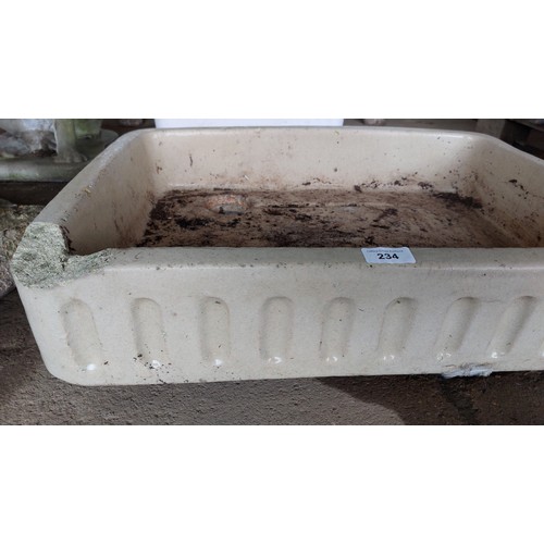 234 - VINTAGE KITCHEN SINK. LENGTH 62CM, WIDTH 46CM