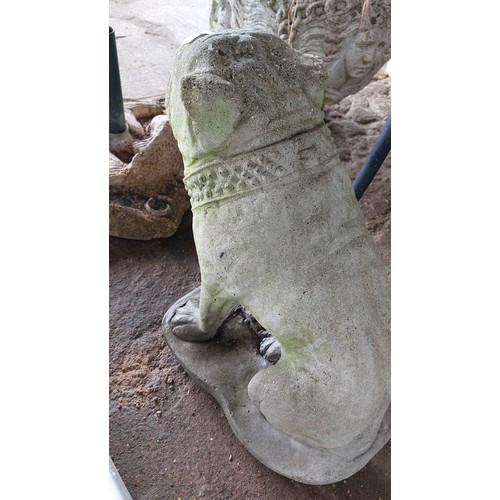 237 - CONCRETE DOG ORNAMENT - BULLDOG