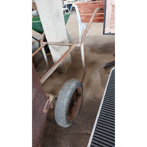 243 - LARGE GALVANISED TIPPER WHEELBARROW