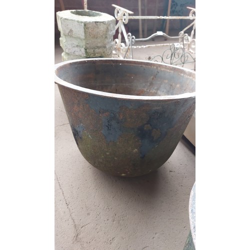 91 - LARGE CAST IRON POT