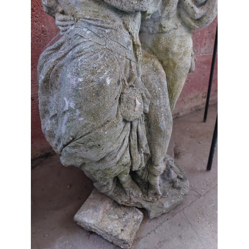 26 - CONCRETE GARDEN ORNAMENT DEPICTING 