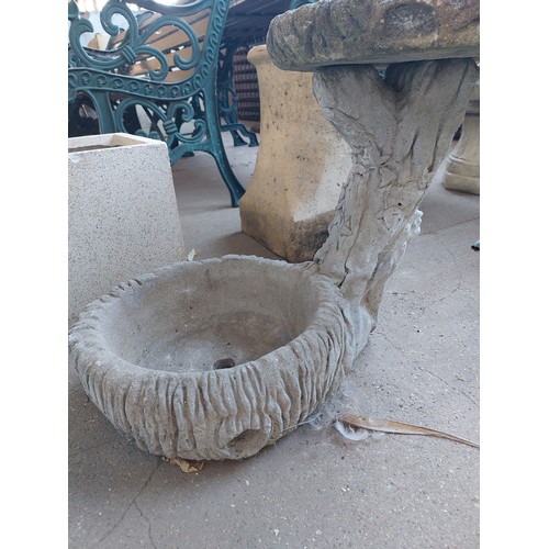 15 - CONCRETE BIRD BATH