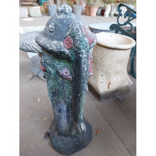 16 - CONCRETE WATER PUMP GARDEN ORNAMENT