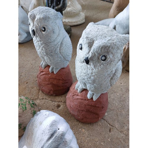 101 - 4 BIRD GARDEN ORNAMENTS