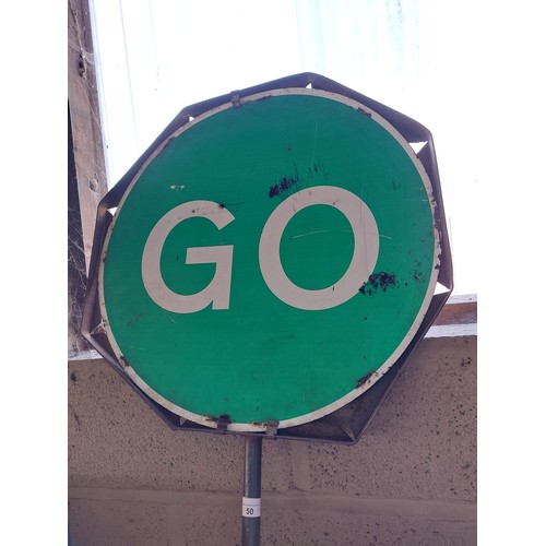 50 - STOP/GO SIGN