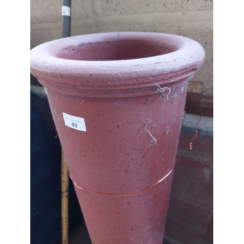 49 - TERRACOTTA CHIMNEY POT VICTORIAN/ EDWARDIAN, 48