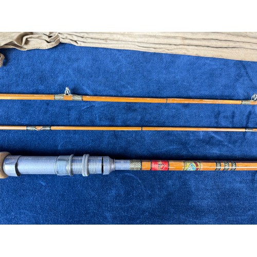 angel fish brand fly fishing rod tokyo japan A vintage 3-section fishing rod by Angel Fish Brand, Tokyo, Japan