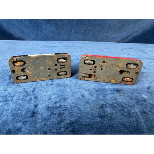 248 - A collection of 8 tin plate toy vehicles, including; A Kanto toys fire engine, 2 helicopters, police... 