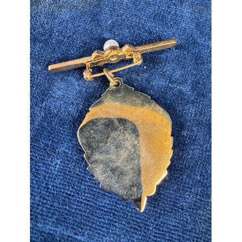 166 - A vintage white metal medallion St George's FC 1904-1905, a hallmarked silver fob medallion 'Marswor... 