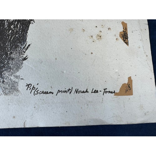 49 - An unframed and unmounted screen print depicting a pointer dog, titled 'Pip', by the artist Norah Le... 