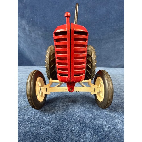 206 - A 1950's Lesney 'Massey-Harris 745D' model tractor in red patina - No box.