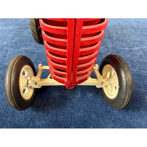 206 - A 1950's Lesney 'Massey-Harris 745D' model tractor in red patina - No box.