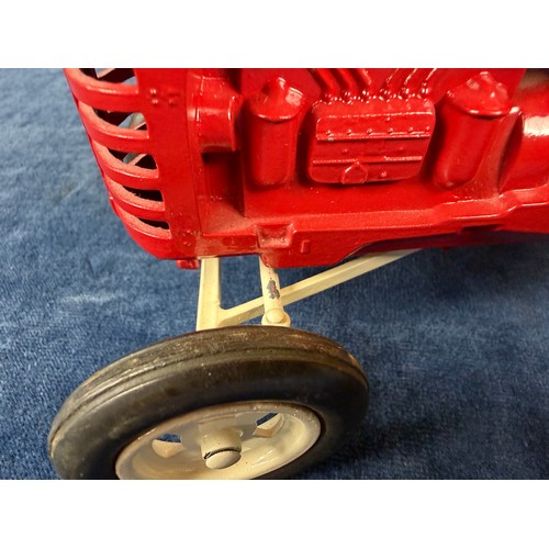 206 - A 1950's Lesney 'Massey-Harris 745D' model tractor in red patina - No box.