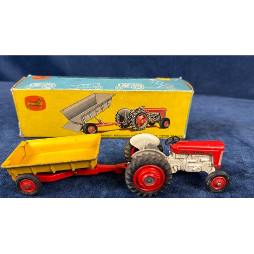 342B - A Corgi toys 'Massey-Ferguson 65 Tractor and Tipper Trailer' being gift set No.7, made in Great Brit... 