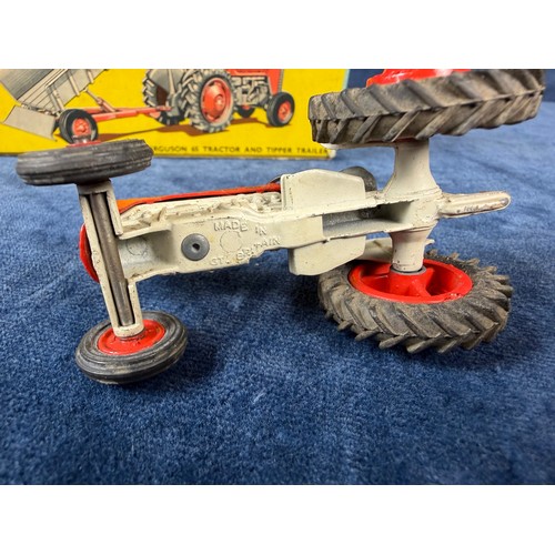 342B - A Corgi toys 'Massey-Ferguson 65 Tractor and Tipper Trailer' being gift set No.7, made in Great Brit... 