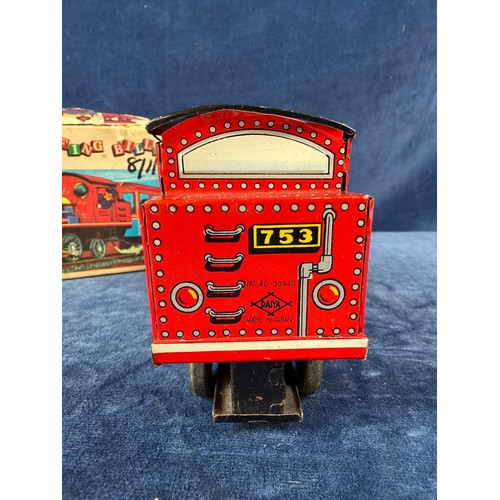 337 - A tin plate friction powered toy train 'Puffing Billy', PAT 40-30940, made in Japan - Daiya.