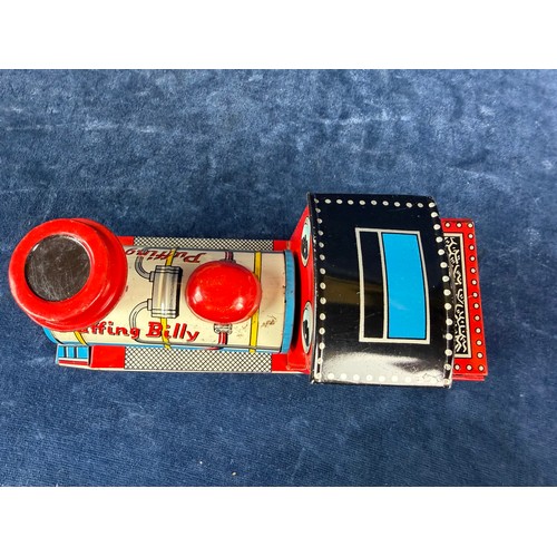 337 - A tin plate friction powered toy train 'Puffing Billy', PAT 40-30940, made in Japan - Daiya.