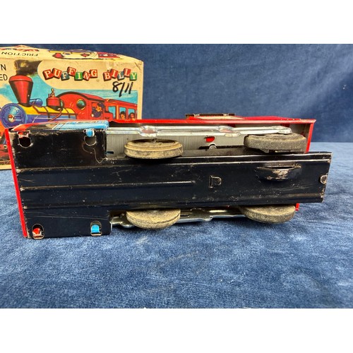 337 - A tin plate friction powered toy train 'Puffing Billy', PAT 40-30940, made in Japan - Daiya.