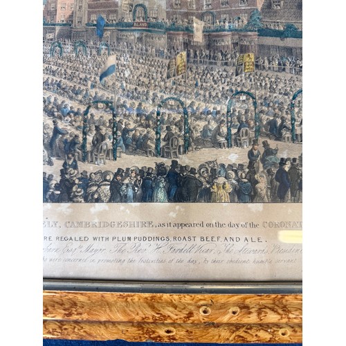 60 - A framed coloured print being 