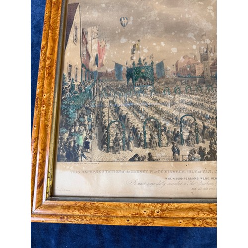 60 - A framed coloured print being 